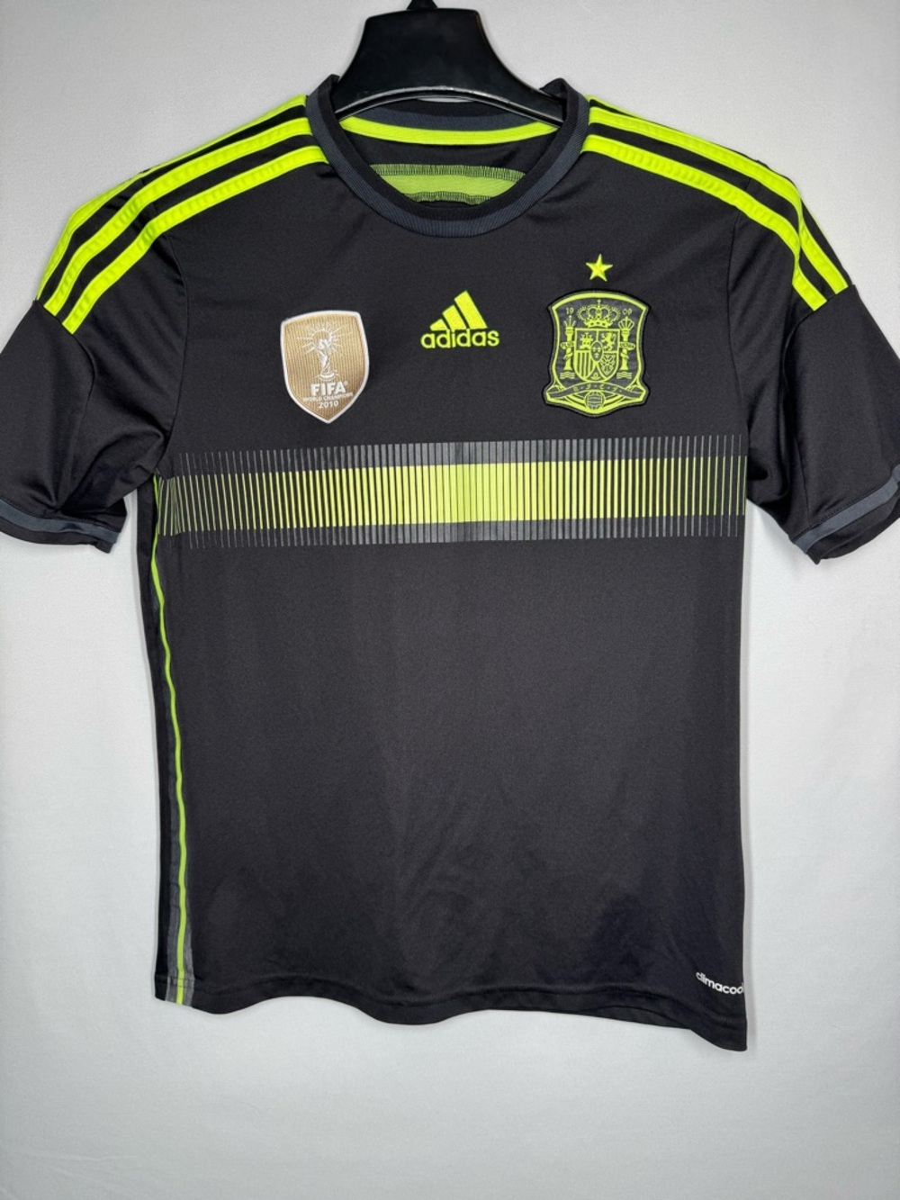 Adidas Spain 2014 World Cup Away Youth Jersey w/2010 FIFA World Champions Badge